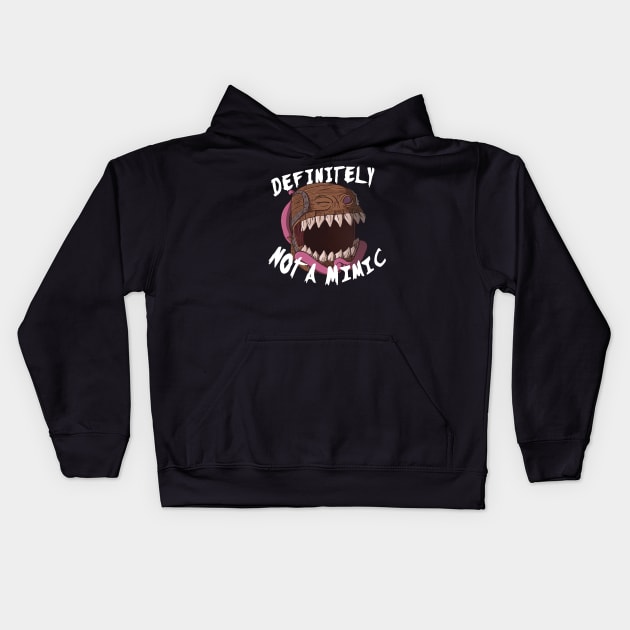 It’s Definitely Not A Mimic Kids Hoodie by CraftyNinja